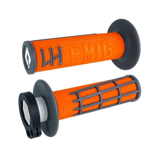 JEU POIGNEES ODI MX V2 EMIG 2.0 GRIS/ORANGE KTM SX/EXC 