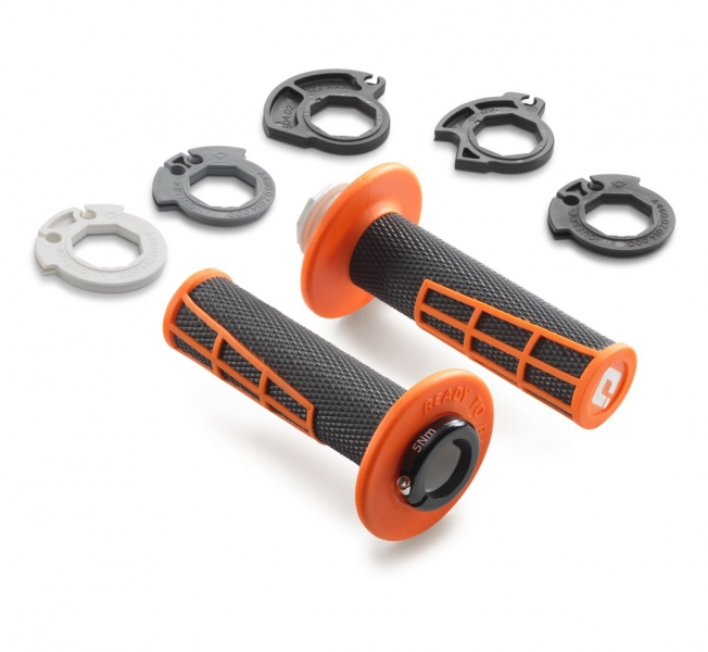 JEU POIGNEES ORANGE/NOIR KTM ODI LOCK-ON EMIG SX/SX-F/SMR 2023