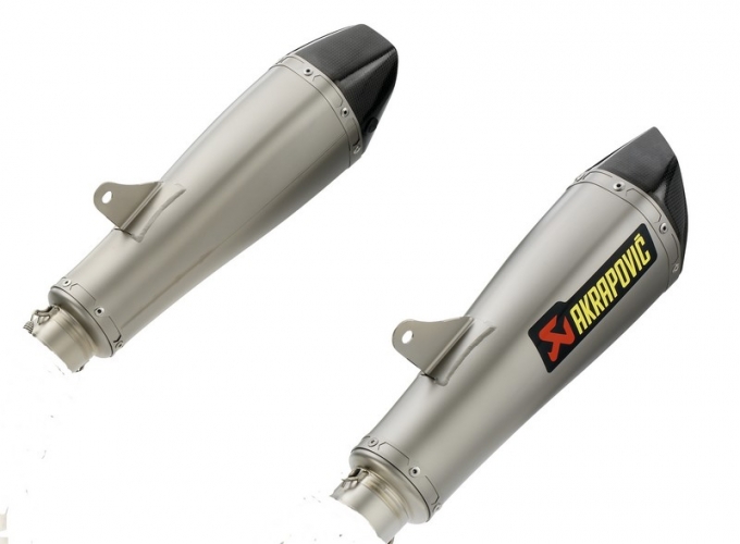 JEU SILENCIEUX HOMOLOGUE TITANE CARBONE EVOLUTION AKRAPOVIC KTM 1190 RC8