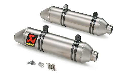 JEU SILENCIEUX TITAN AKRAPOVIC KTM 640 SUPERMOTO 05-06 