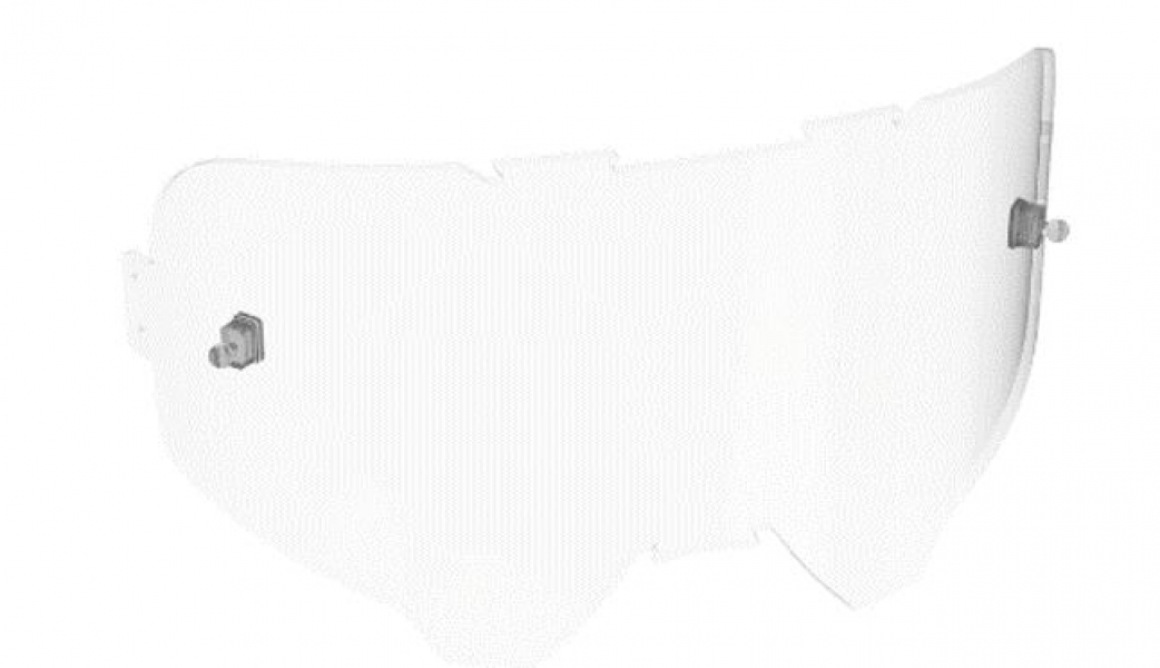 KIDS RAILED GOGGLES SINGLE LENS CLEAR OS