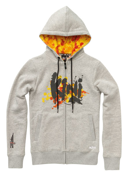 kini rb girls splattered zip hoodie