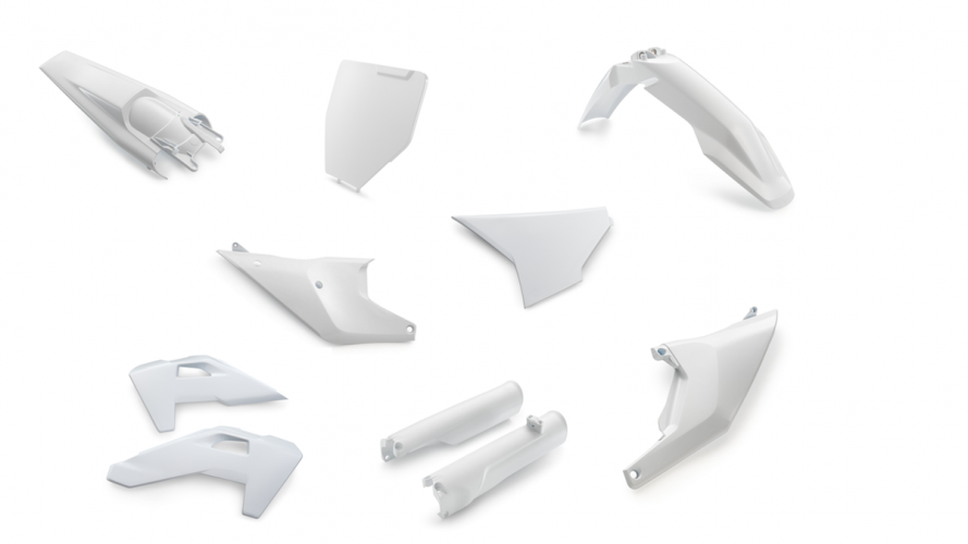 KIT DE PIECES EN PLASTIQUE BLANC HUSQVARNA FC/TC 25