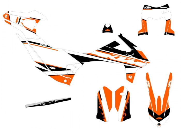 KIT DECO COMPLET BREAKOUT BLANC KTM 690 ENDURO R 19-20