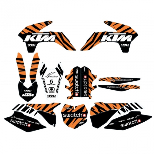 KIT DECO COMPLET FACTORY EFFEX MAT REBEAUD FMX REPLICA KTM SX/SX-F 13-15