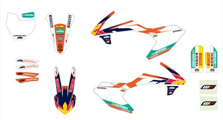 KIT DECO COMPLET FACTORY KTM 65 SX 16-20