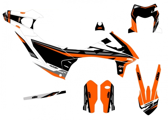 KIT DECO COMPLET RIFT BLANC KTM 690 ENDURO R 19-20