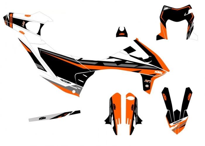 KIT DECO COMPLET RIFT BLANC KTM 690 SMC R 19-20