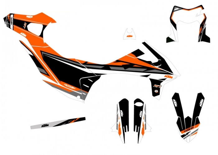 KIT DECO COMPLET RIFT ORANGE KTM 690 SMC R 19-20