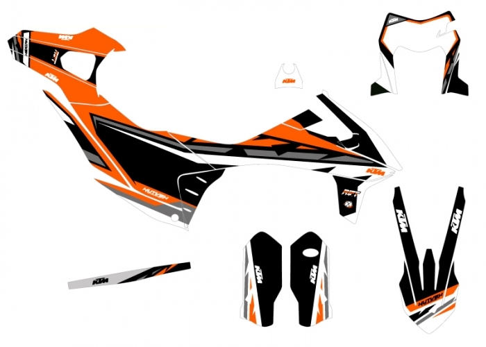 KIT DECO COMPLET RIFT ORANGE KTM 690 ENDURO R 19-20