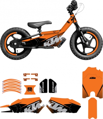 KIT DECO DCOR DRAISIENNE ELECTRIQUE STACYC KTM 12EDRIVE/16EDRIVE