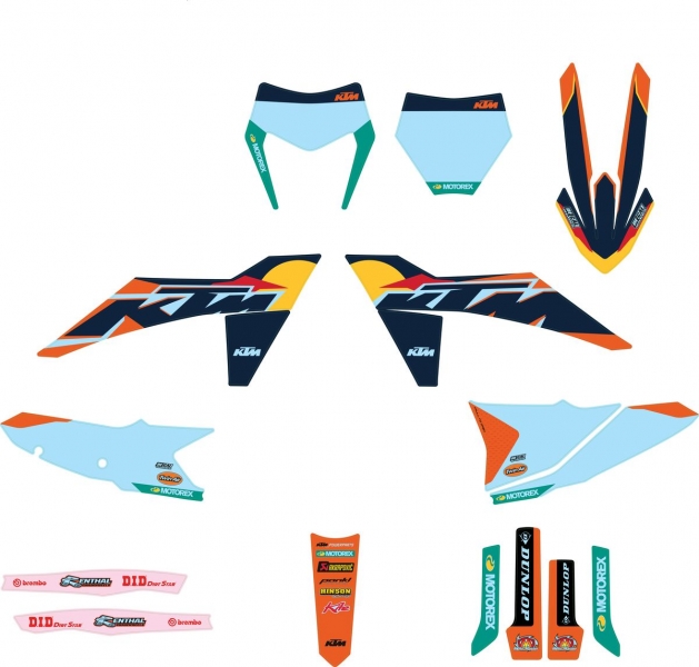 KIT DECO FACTORY KTM SX/SX-F/SMR 2023