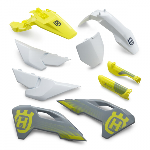KIT PIECES EN PLASTIC GRIS/JAUNE HUSQVARNA TC 26-