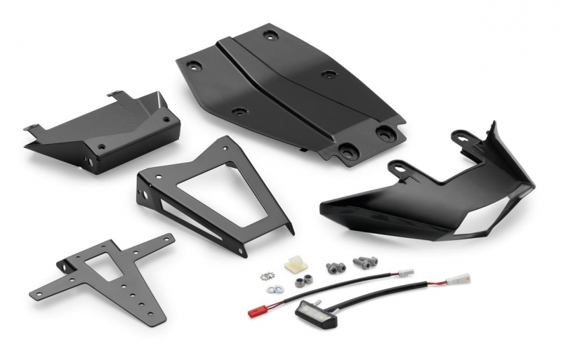 KIT SUPPORT PLAQUE COURT KTM 125/390 DUKE 12-16