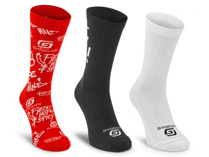 LOT 3  PAIRES DE CHAUSSETTES GASGAS VAMOS