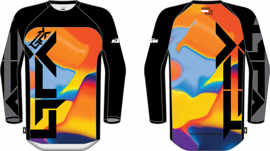 MAILLOT KTM GRAVITY-FX AIR BLK/ORANGE 25