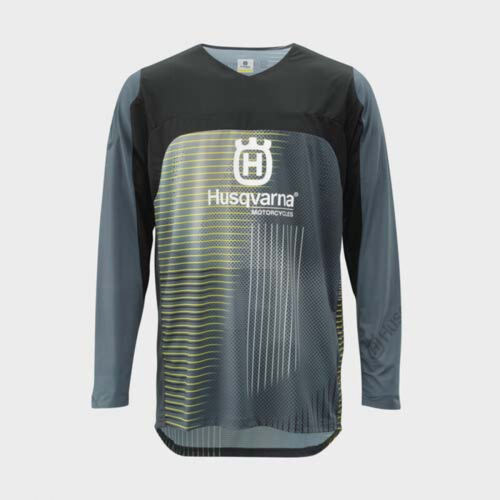 MAILLOT MX HUSQVARNA MOTORCYCLES RAILED GRIS  