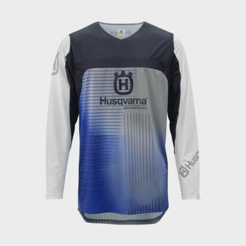 MAILLOT MX HUSQVARNA MOTORCYCLES RAILED BLEU