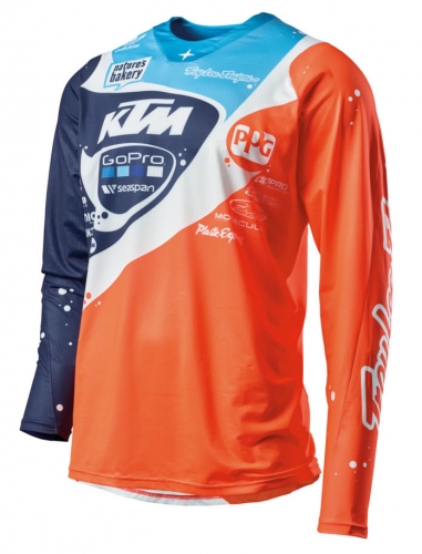 MAILLOT MX KTM TROY LEE DESIGNS SE PRO NEPTUNE ORANGE 19