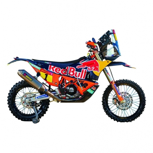 MOTO MINIATURE 1:18 KTM RED BULL 450 RALLY FACTORY TOBY PRICE 1