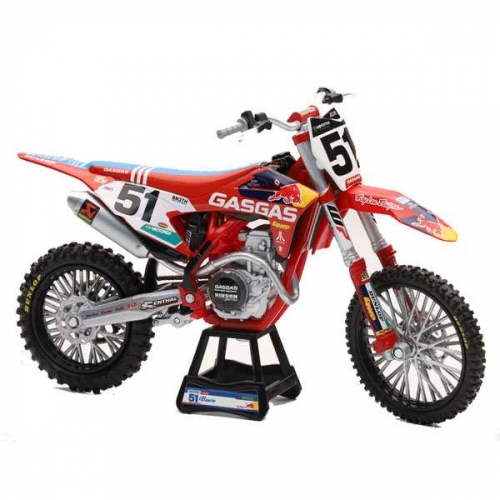 MOTO MINIATURE 1:12 TROY LEE DESIGNS GASGAS MC 450 F FACTORY RACING RED BULL JUSTIN BARCIA 51