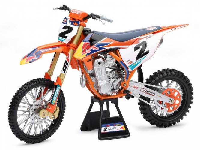 MOTO MINIATURE 1:6 35x20cm KTM RED BULL 450 SX-F COOPER WEBB 2