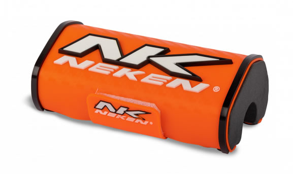 MOUSSE DE GUIDON SANS BARRE ENDURO NEKEN 3D CARBON ORANGE FLUO