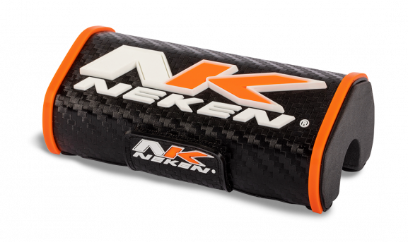 MOUSSE DE GUIDON SANS BARRE ENDURO NEKEN 3D CARBON NOIR/ORANGE