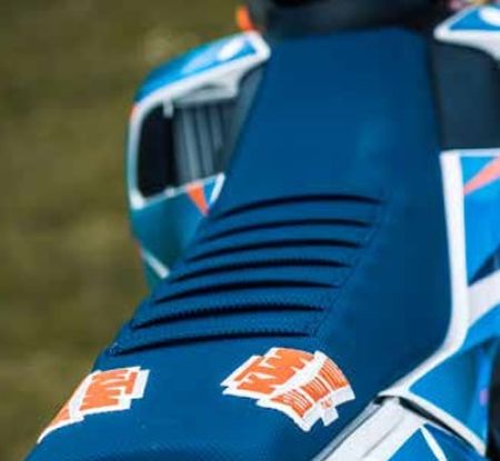 Sitzbankbezug Selle Dalla Valle Wave blau für KTM EXC 250-300 17-18 / EXC-F  250-500 17-19 / SX 125-250 16-19