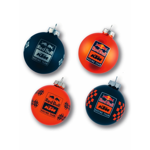 PACK 4 BOULES DE NOEL RED BULL KTM RACING TEAM