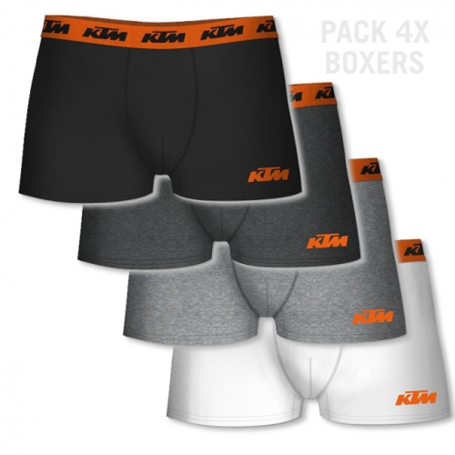 PACK 4 BOXERS FREEGUN COTON KTM