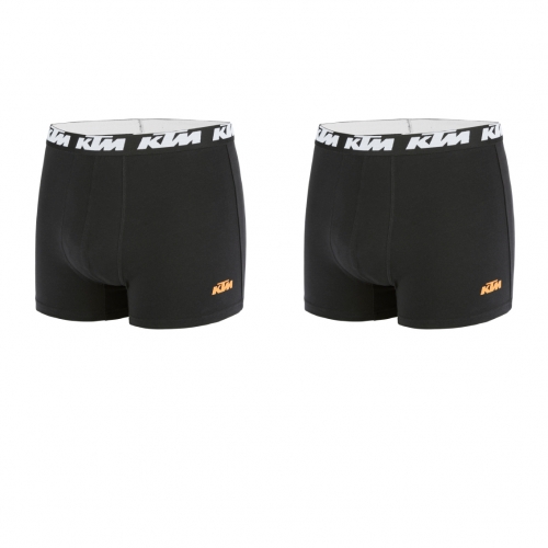 PACK 2 BOXERS FREEGUN COTON KTM NOIR/NOIR