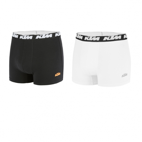 PACK 2 BOXERS FREEGUN COTON KTM NOIR/BLANC