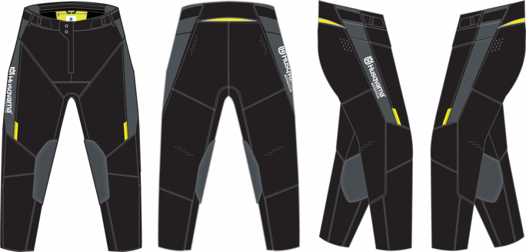 PANTALON MX HUSQVARNA AUTHENTIC PANTALONS NOIR/GRIS 25