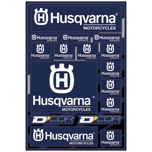 PLANCHE STICKER DCOR HUSQVARNA MOTORCYCLES