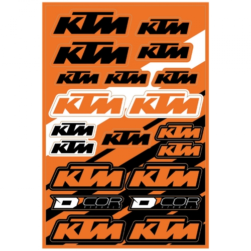 PLANCHE STICKER DCOR KTM