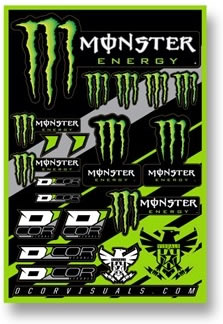 PLANCHE STICKER DCOR MONSTER ENERGY LOGO