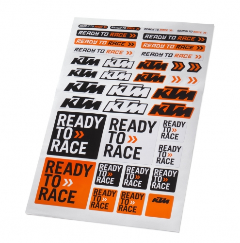 PLANCHE STICKERS KTM CORPORATE 20