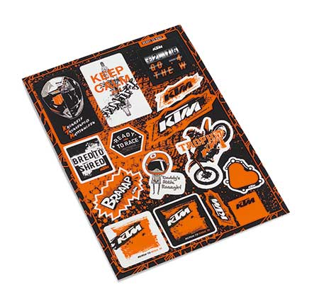 PLANCHE STICKERS KTM GRAPHIC