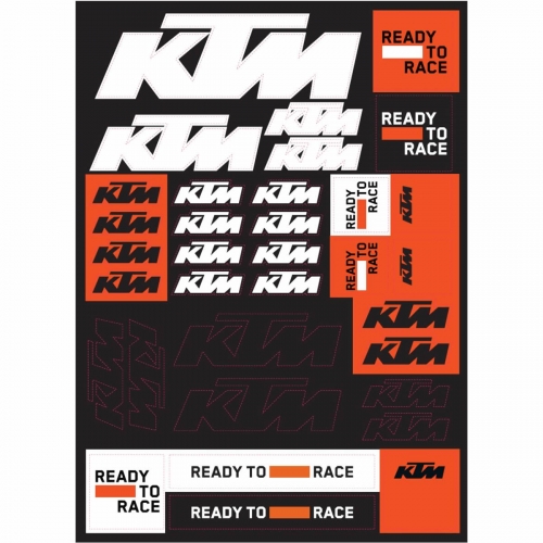 PLANCHE STICKERS KTM TEAM CORPORATE 22