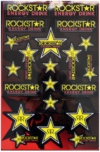 PLANCHE STICKERS ROCKSTAR ENERGY