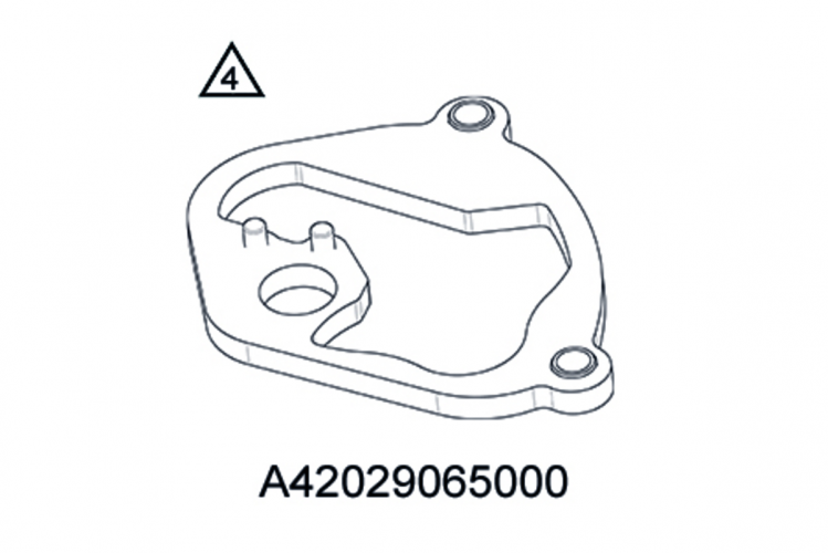 PLAQUE DE MAINTIEN CONTROLE VALVE ECHAPPEMENT KTM 125 SX 23