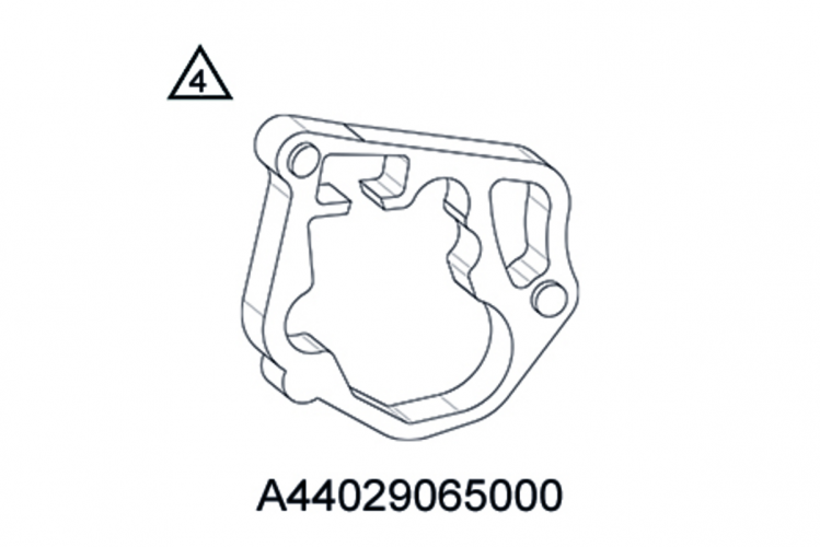 PLAQUE DE MAINTIEN CONTROLE VALVE ECHAPPEMENT KTM 250/300 SX 23