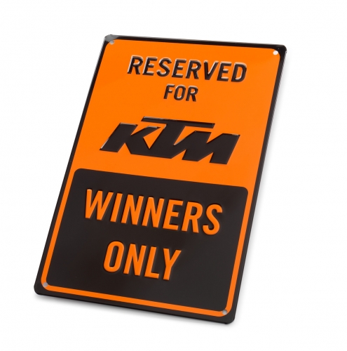 PLAQUE PARKING METAL KTM 22