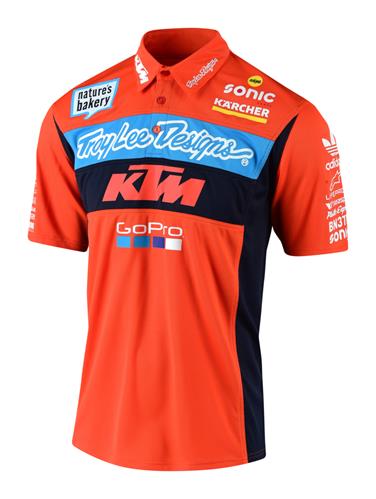 POLO TEAM KTM TROY LEE DESIGNS ORANGE