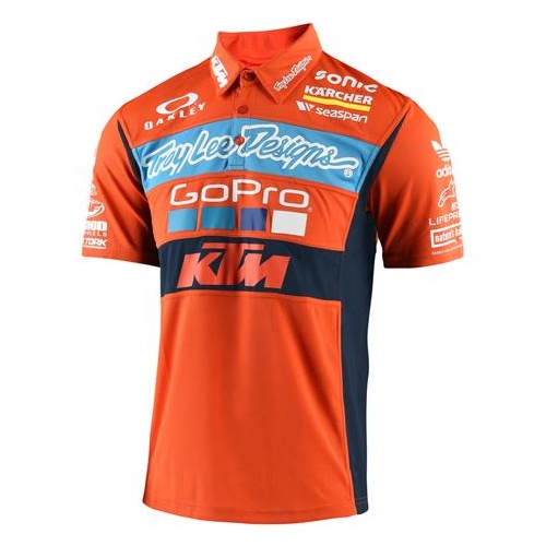 POLO TEAM KTM TROY LEE DESIGNS GOPRO ORANGE