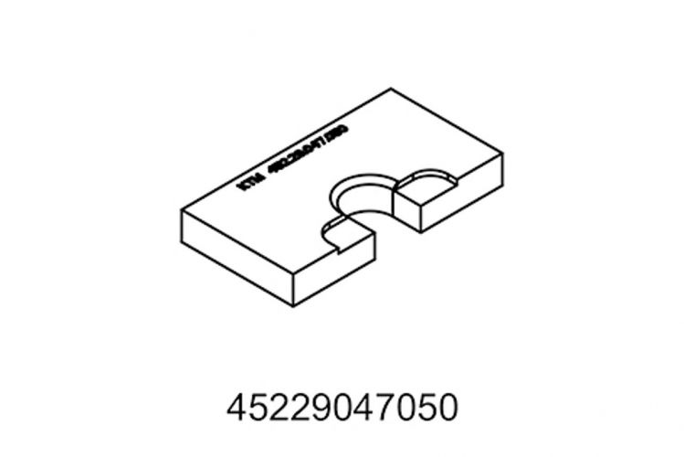 PRESS OUT PLATE F.CRANKSHAFT KTM