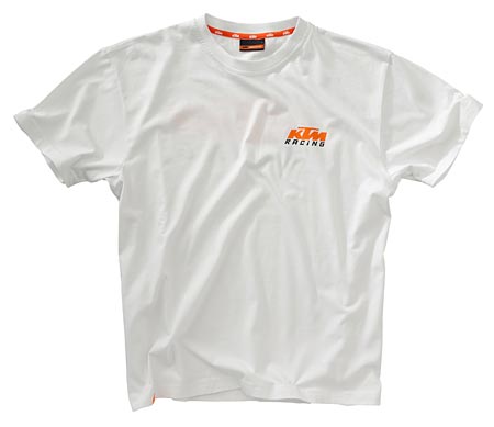 racing white tee