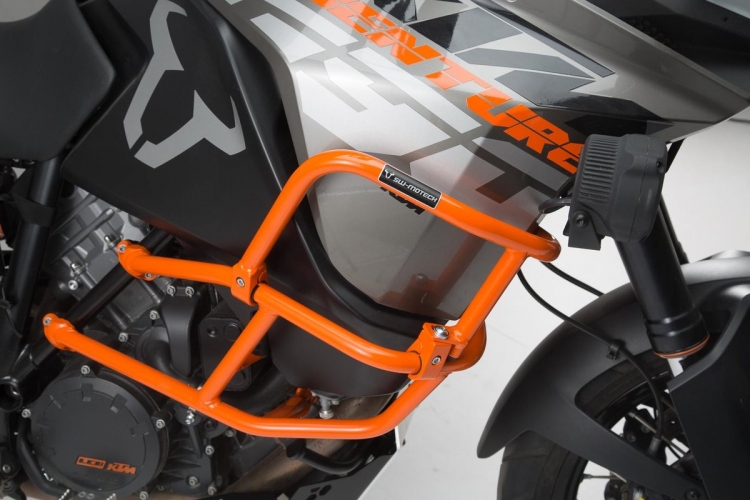RALLONGE SUPERIEUR BARRES DE PROTECTION ORANGE KTM 1090 ADVENTURE/R 17/ 1290 SUPER ADVENTURE S/R 17-20