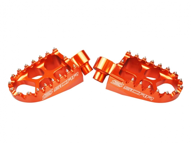 REPOSE PIEDS PICOT SCAR EVO ORANGE KTM SX 16-17/EXC 17/ 250 SX 17